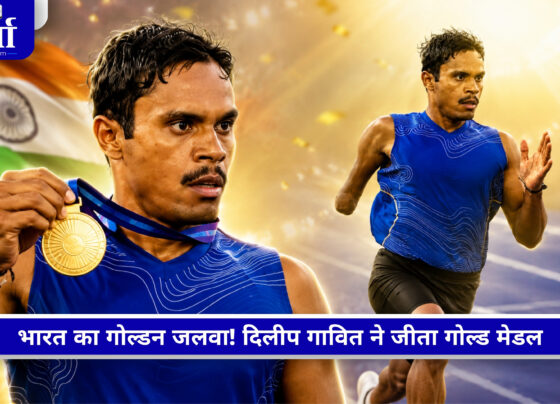 Commonwealth Games 2026 में दिलीप गावित ने पैरा 100 मीटर T47 में गोल्ड और मुरली श्रीशंकर ने लॉन्ग जंप में सिल्वर मेडल जीता