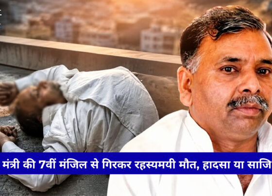 Lucknow विधायक आवास में पूर्व मंत्री नानकदीन भुर्जी की मौत के बाद जांच करती पुलिस
