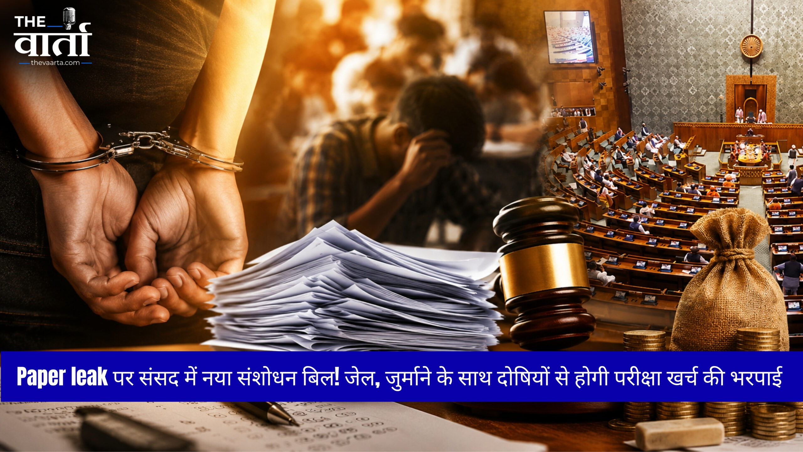 Paper leak पर संसद में नया संशोधन बिल! जेल, जुर्माने के साथ दोषियों से होगी परीक्षा खर्च की भरपाई