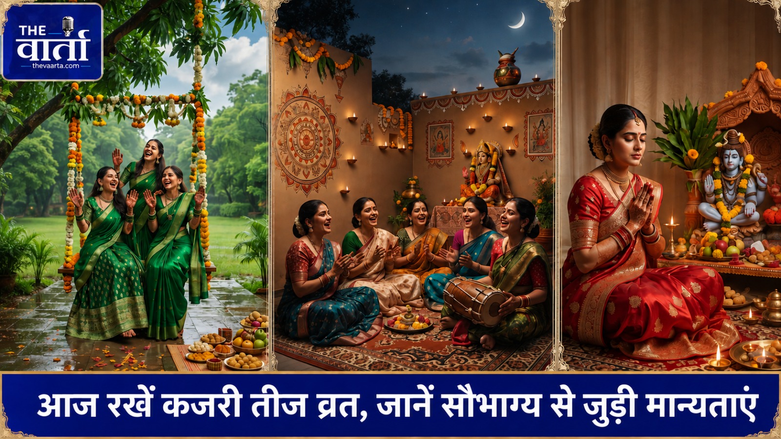 कजरी तीज 2026: कजरी तीज का व्रत आज, जानिए कथा, महत्व और पूजा से जुड़ी मान्यता
