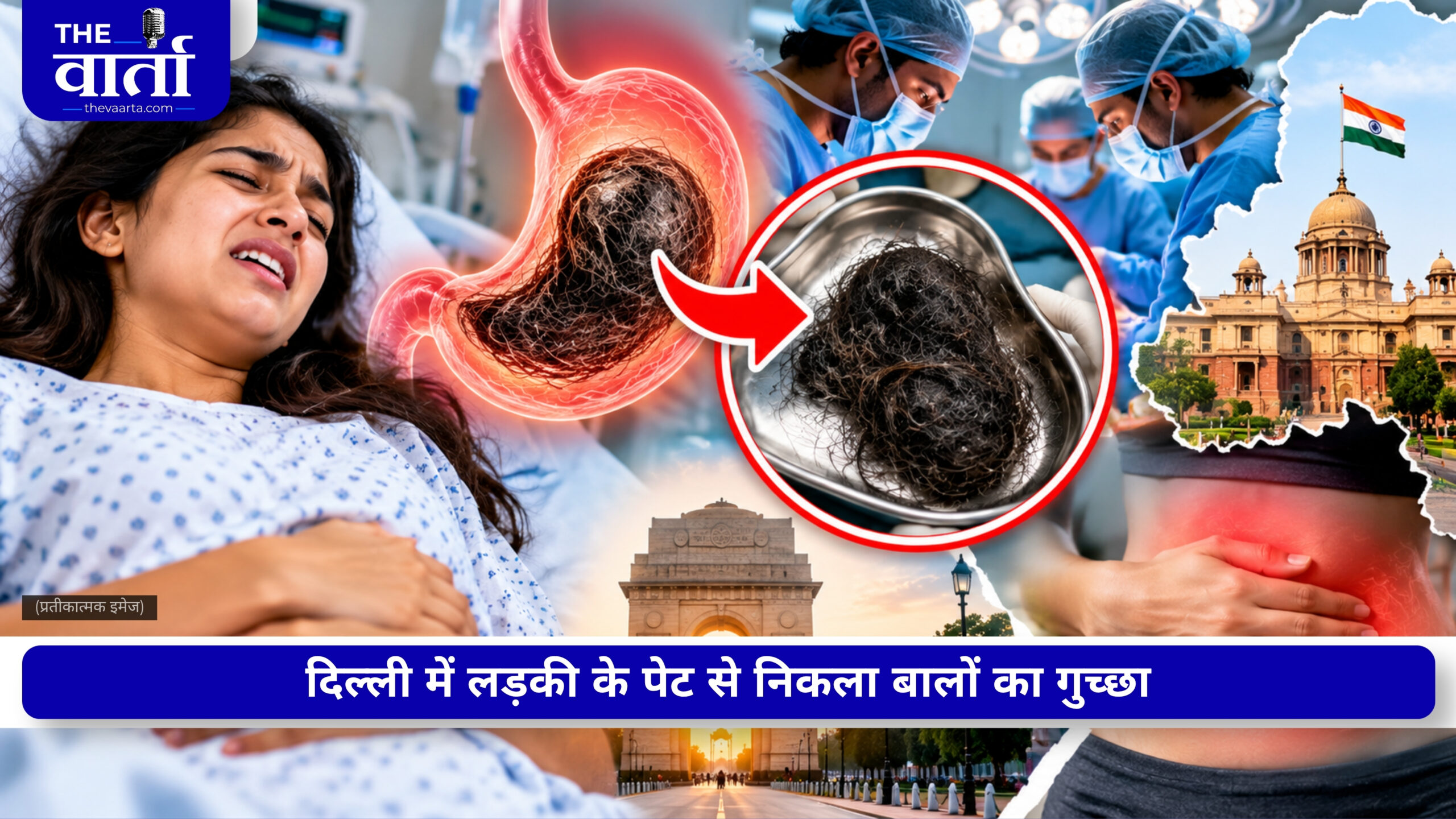 11 साल से बाल खाने की आदत ने पहुंचाया अस्पताल, दिल्ली में 20 साल की लड़की के पेट से निकला 1.16 किलो का बालों का गुच्छा