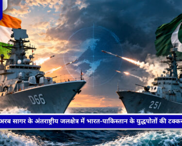 INS कोलकाता और PNS हुनैन के बीच अरब सागर में टक्कर