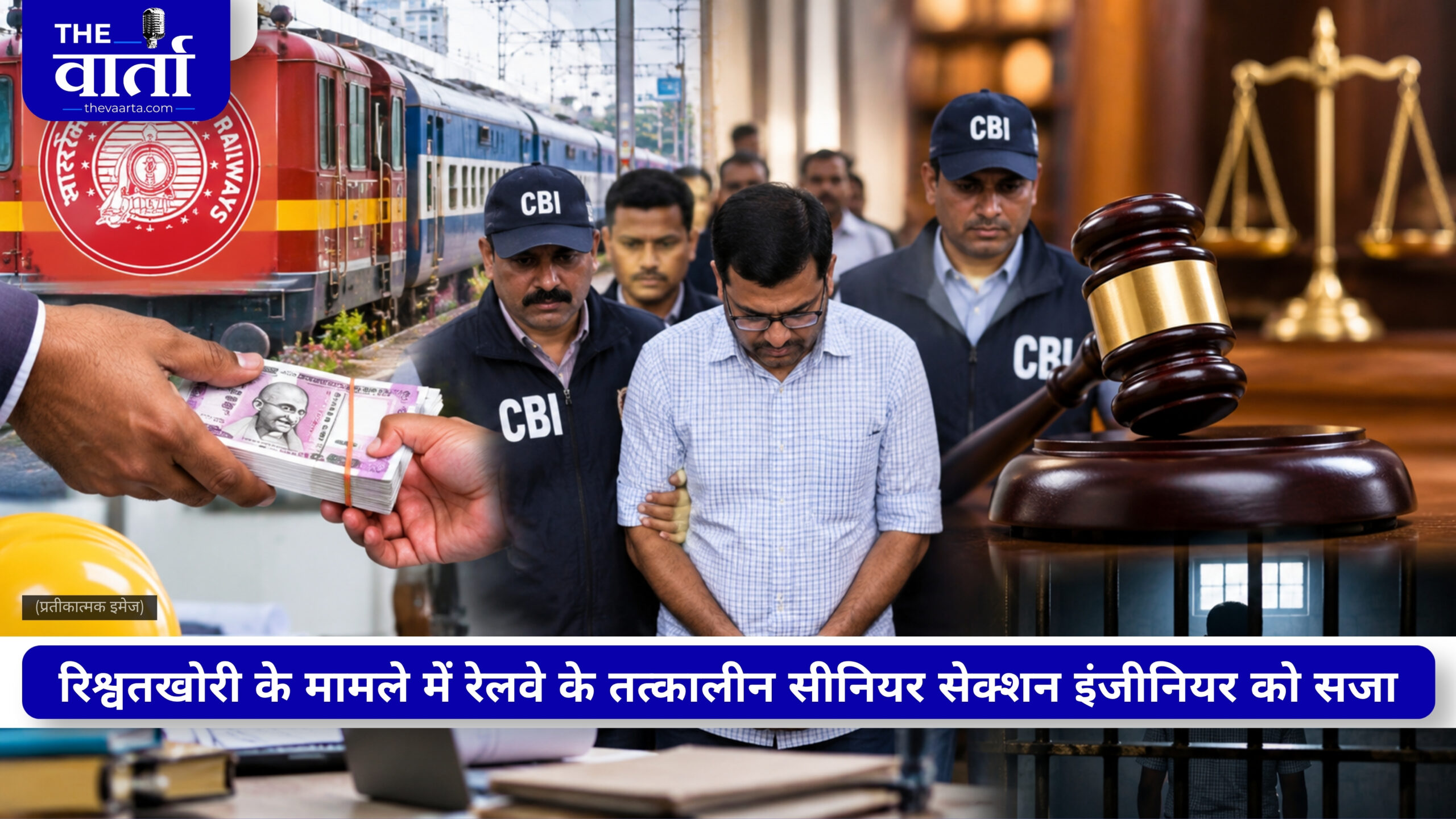 रिश्वत लेते पकड़े गए रेलवे इंजीनियर को 4 साल की सजा, CBI अदालत ने लगाया 10 हजार रुपये जुर्माना